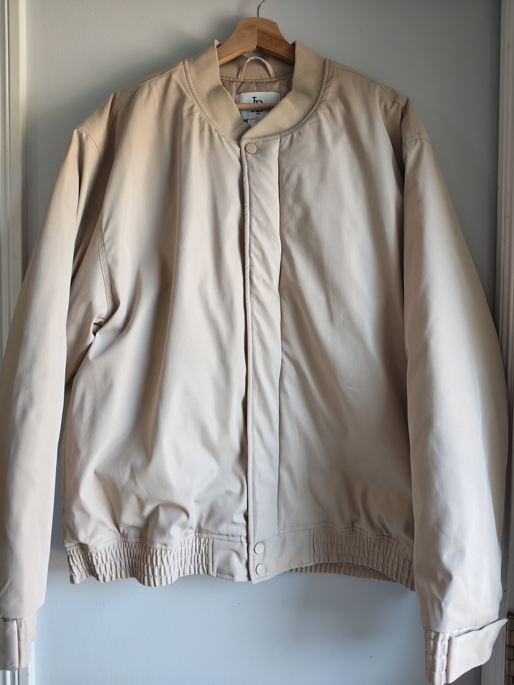 Taupe-White Bomber Jacket by Tna - Women's Lightweight Layer